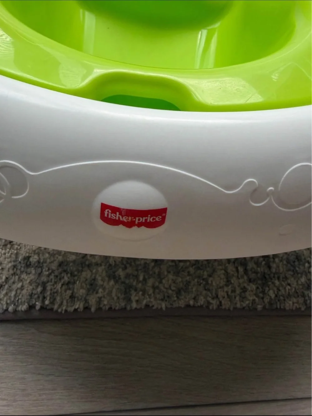 White and Lime Green Fisher Price bathtub. New